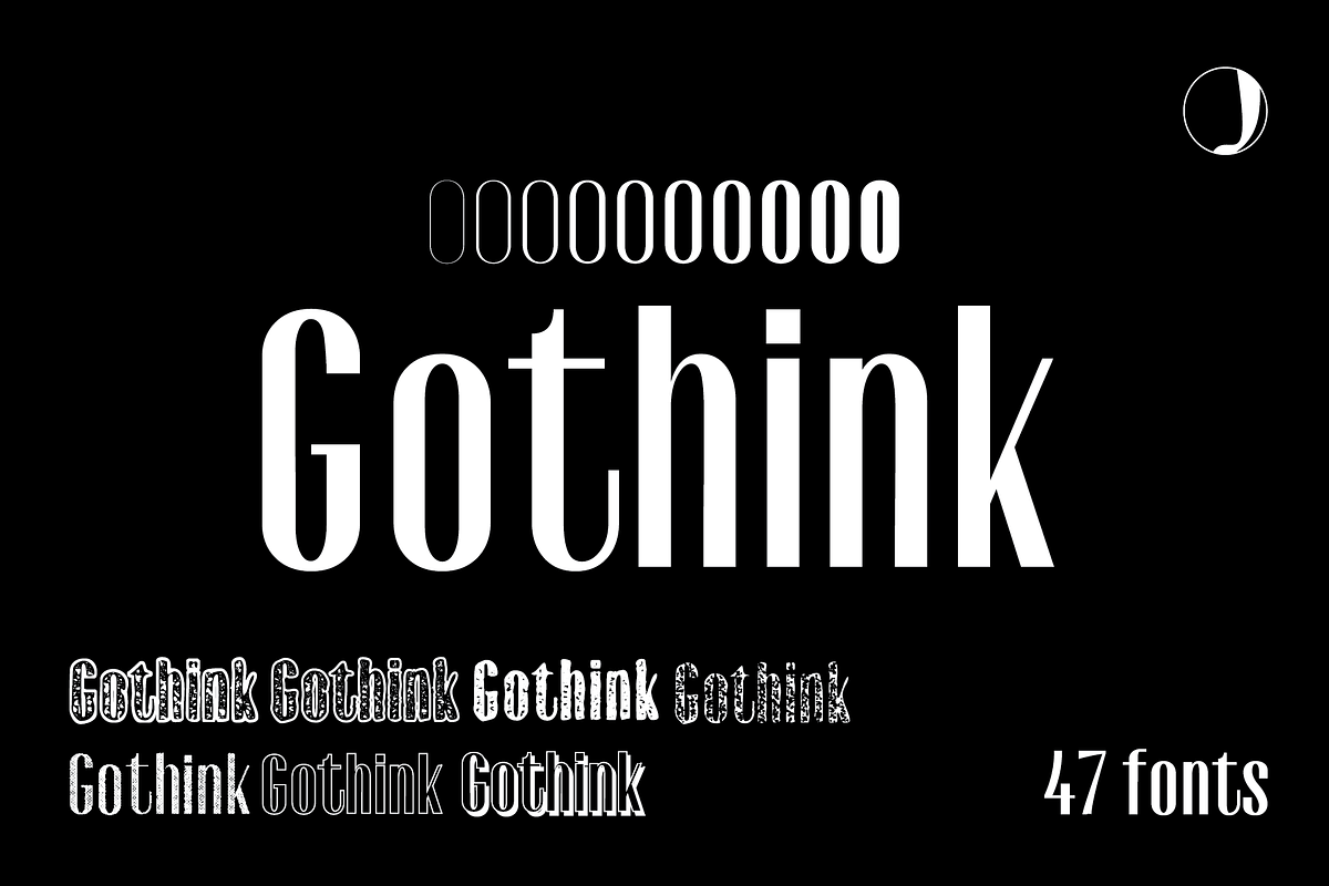 Gothink Serif Fonts, a Font by Jadugar Design Studio (Photo 1 of 12)