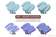 Puff 3D Brushes for Procreate, a Brush Add-On by AngelfishCreative (Thumbnail 5 of 10)