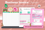 Business Invoice Organizer Sheets, a Stationery Template by bellaROSEworkshop (Thumbnail 1 of 6)