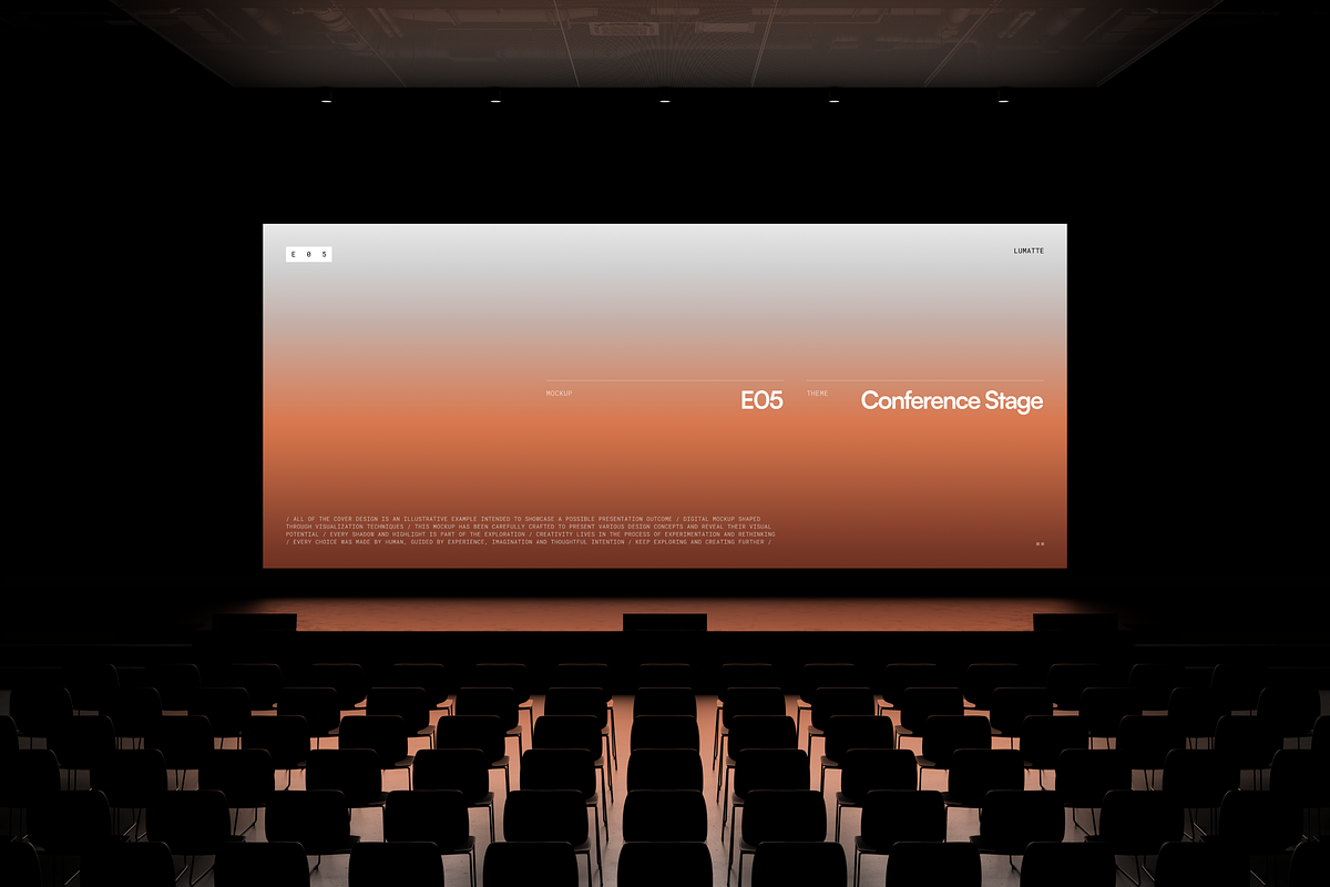 Conference Stage Mockup E05, an Advertising Mockup by Lumatte (Photo 3 of 9)