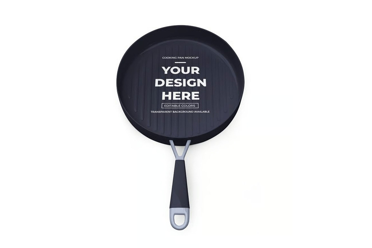 Cooking Pan Mockup Template Set, a Household Mockup by DesignRushMarket (Photo 10 of 10)