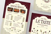 Elegant Floral Restaurant Menu, a Flyer Template by Annora Studio (Thumbnail 6 of 6)