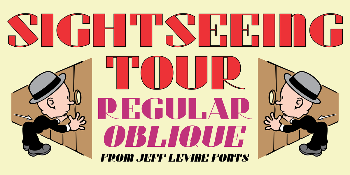 Sightseeing Tour JNL, a Font by Jeff Levine Fonts (Photo 1 of 5)