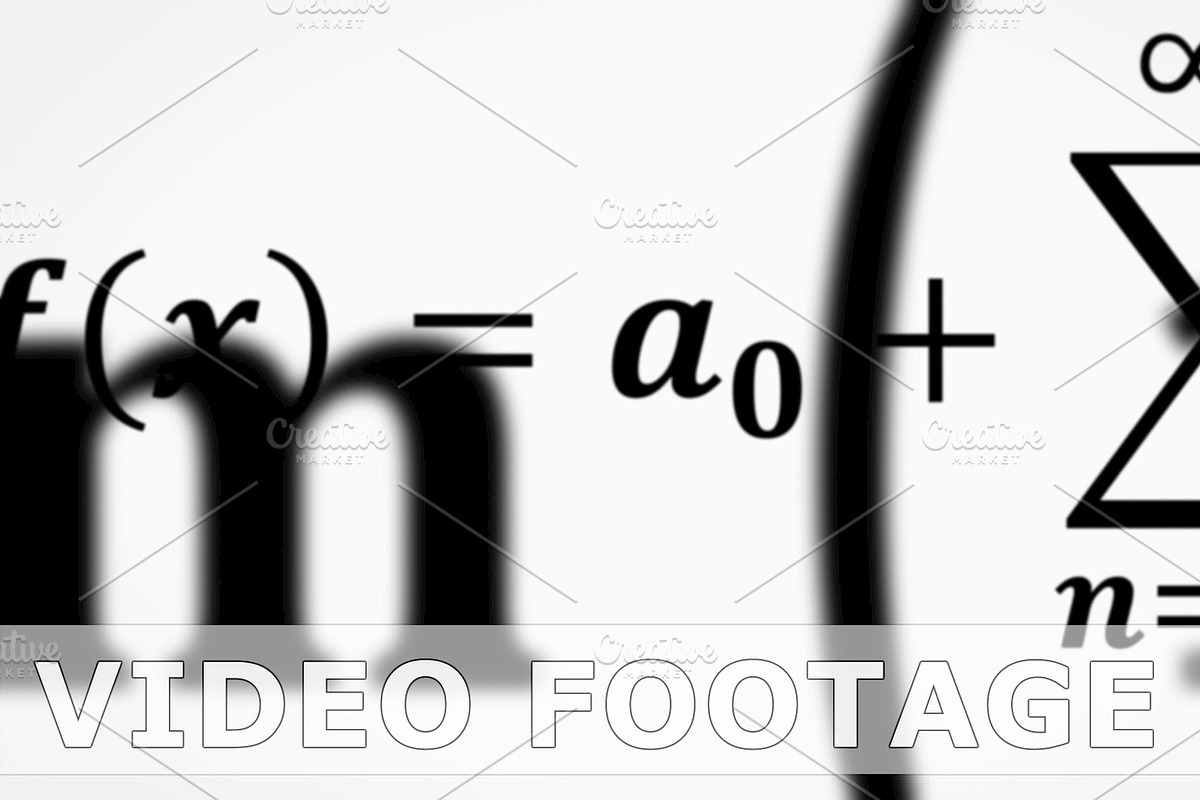 Math equations flying and disappearing in distance, a Background Graphic by HighRes Pictures (Photo 1 of 2)