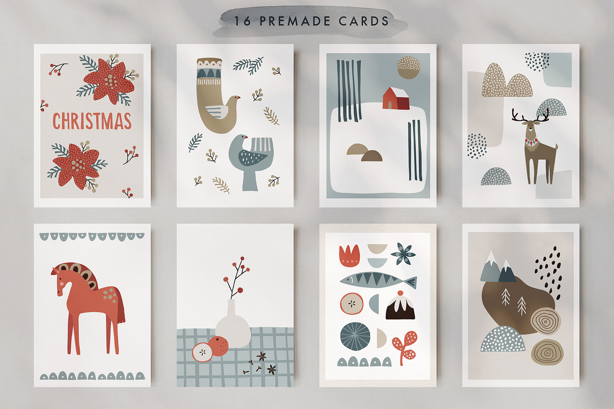 Scandinavian Christmas illustrations, an Animal Illustration by Tabita's shop (Photo 3 of 11)