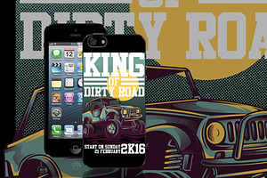 King Of Dirty Road Illustration