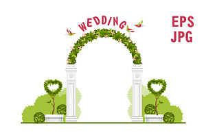 wedding arch vector