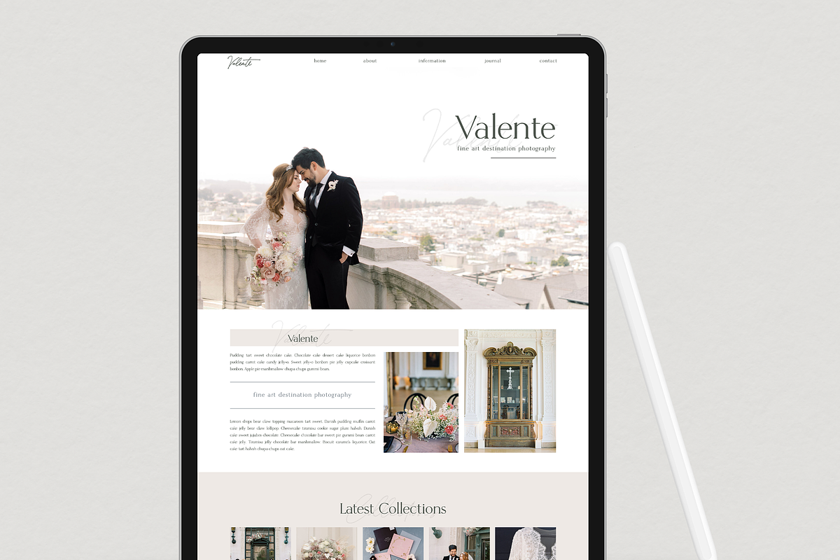 The Valente - Showit Theme Layout, a Websites & App Template by Gillian Sarah (Photo 2 of 2)