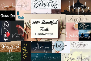 300+ Modern Handwritten Script Fonts