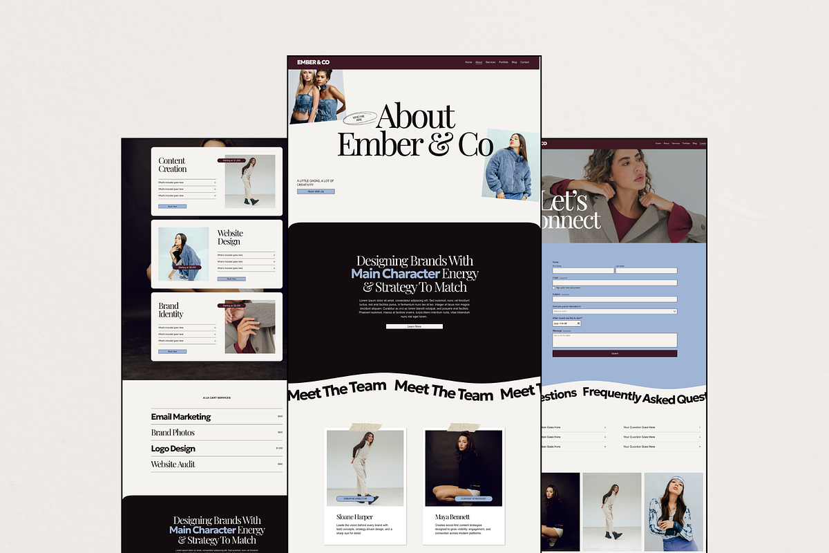 Squarespace Website Template Bold, a Squarespace Template by Breah Designs (Photo 3 of 10)