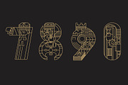 Rulers - numbers, a Symbol Font by Ognjen Pajic (Thumbnail 3 of 3)