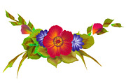 150 One stroke flowers style., a Decorative Illustration by redstudio (Thumbnail 4 of 7)