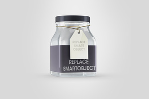 Full Editable Jar Mock-up