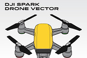 DJI Spark Drone Vector, a Graphic by Stypeface (Thumbnail 1 of 2)