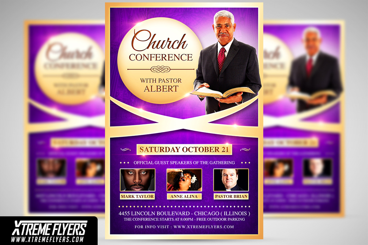 Church Conference Flyer Template, a Flyer Template by XtremeFlyers (Photo 1 of 2)