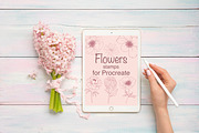 Flower Stamps for procreate, a Brush Add-On by Natalya_Mona_Art (Thumbnail 1 of 6)