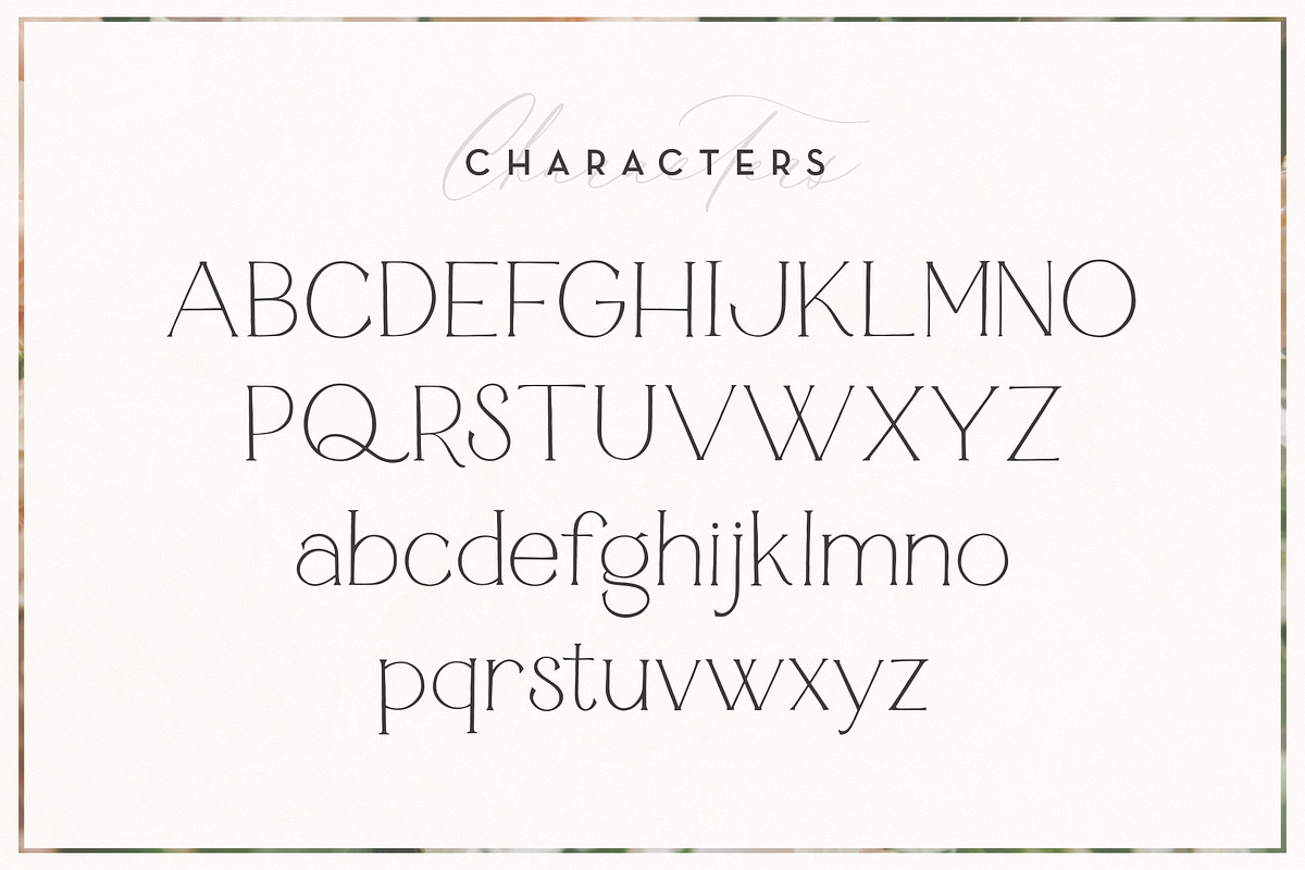 Rosemarie Dainty Serif, a Serif Font by Rachel Kick (Photo 11 of 12)