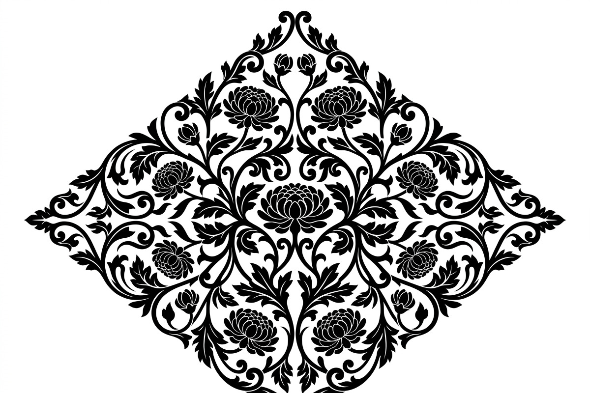 60 Romantic Diamond Wall Floral, a Decorative Illustration by Amazin_art (Photo 22 of 42)