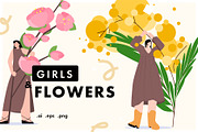 Girls & Flowers: bright summer vibes, a Person Illustration by Pásha (Thumbnail 1 of 8)