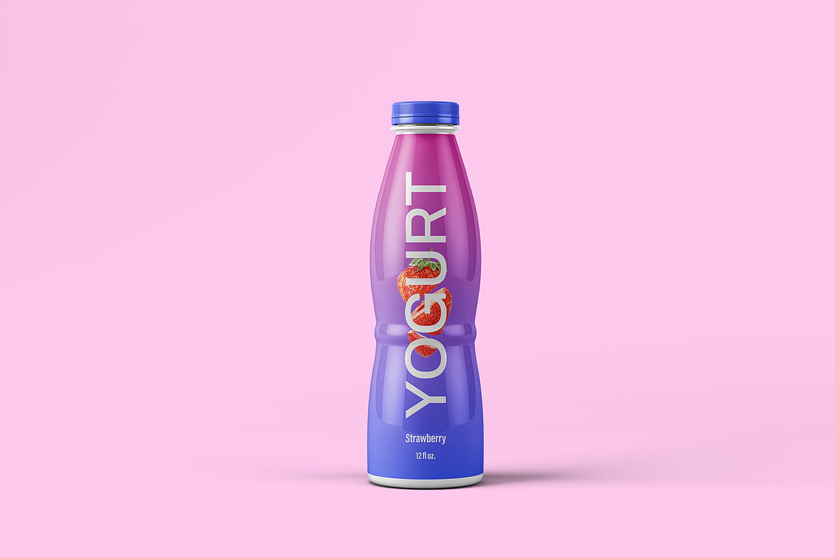 Bottle with Splash Mockup - 7 Views, a Packaging Mockup by Illusiongraphic (Photo 6 of 25)