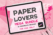 Paper Texture Brush Procreate Add On, a Brush Add-On by InkCloudDesign (Thumbnail 1 of 8)