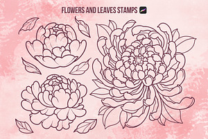 Floral Procreate Stamps For Tattoo