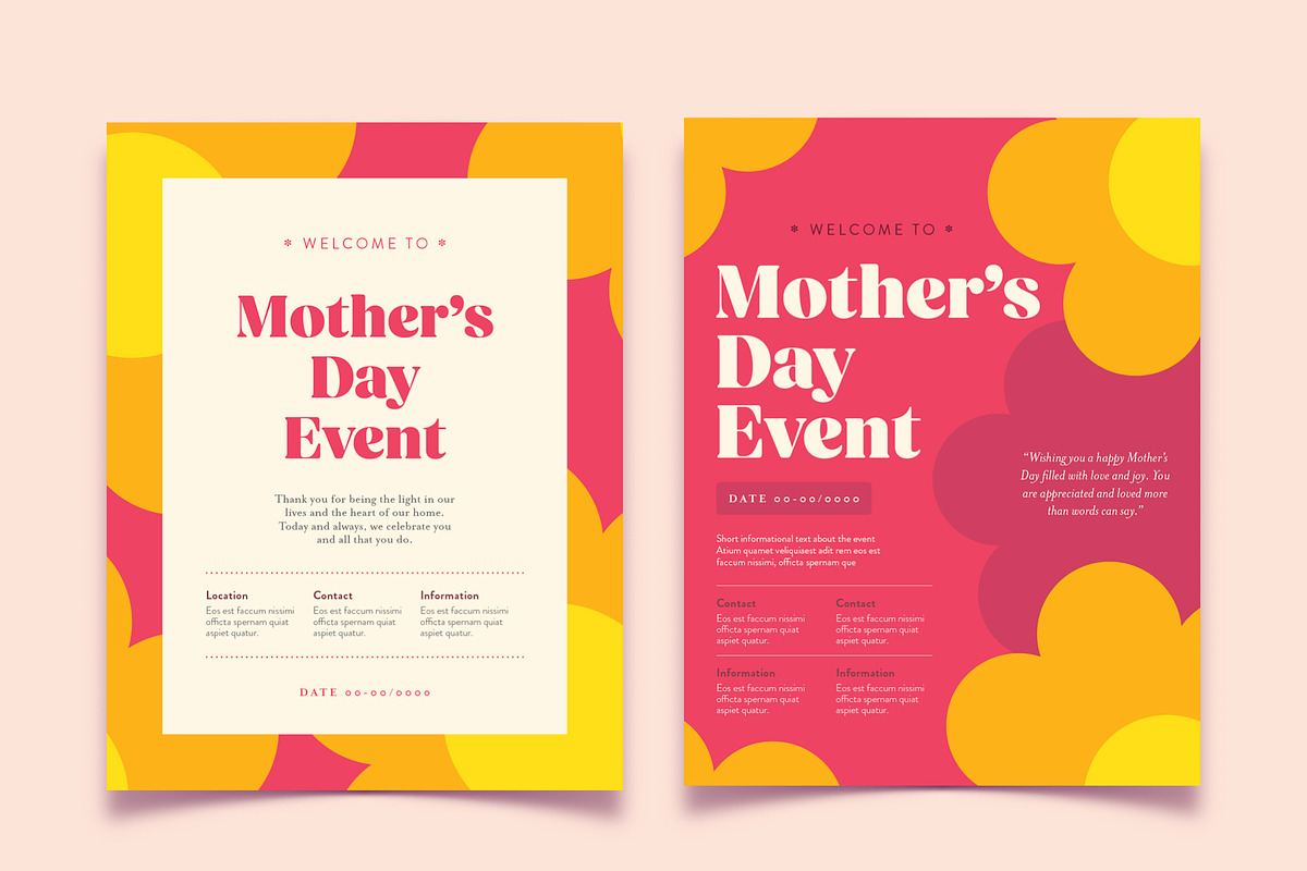 Fun Mothers Day Event Flyer Template, a Flyer Template by Juan ePrint Shop (Photo 2 of 2)