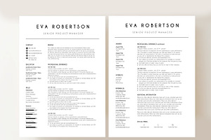 CV Template 2 Page EVA