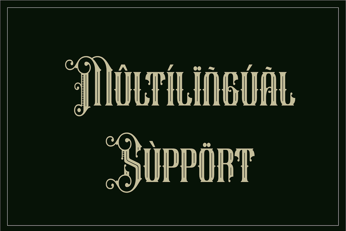 Wicken park, a Blackletter Font by LetterStock (Photo 5 of 7)