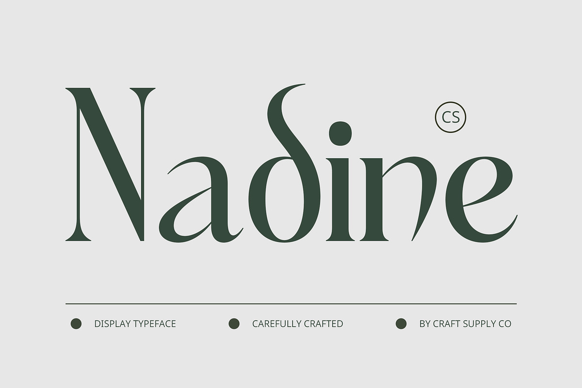 CS Nadine – Uncial Font, a Serif Font by Craft Supply Co. (Photo 1 of 8)