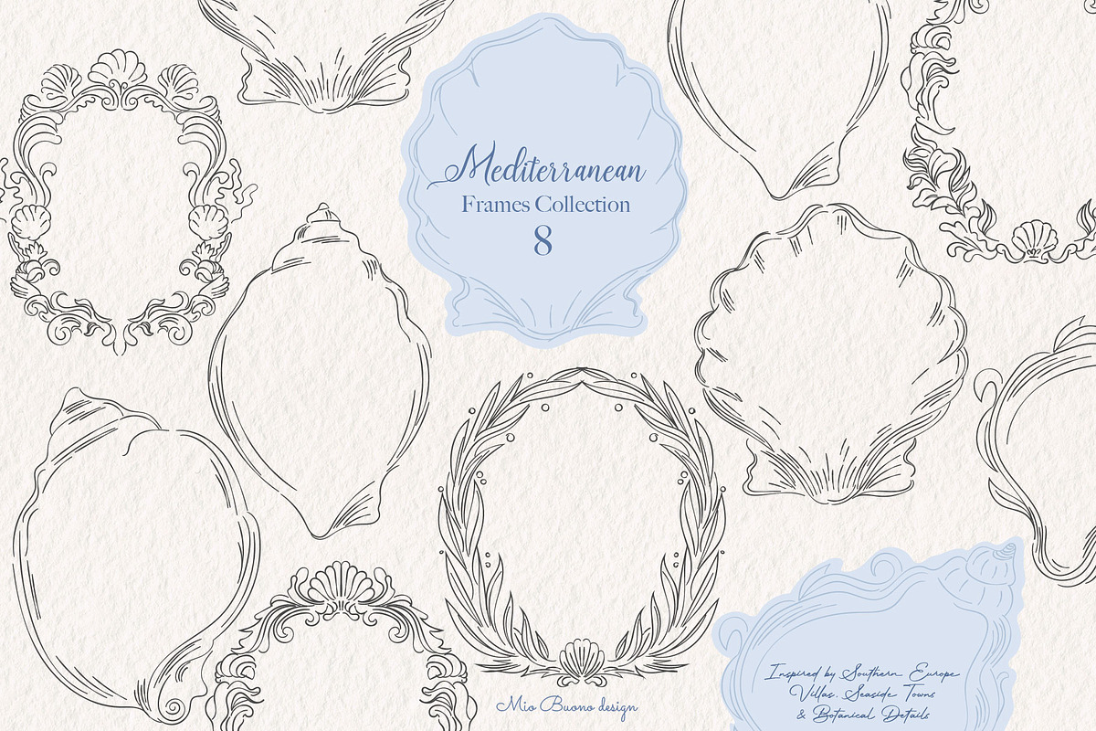 Mediterranean Line Art Collection, a Decorative Illustration by Mio Buono (Photo 13 of 15)