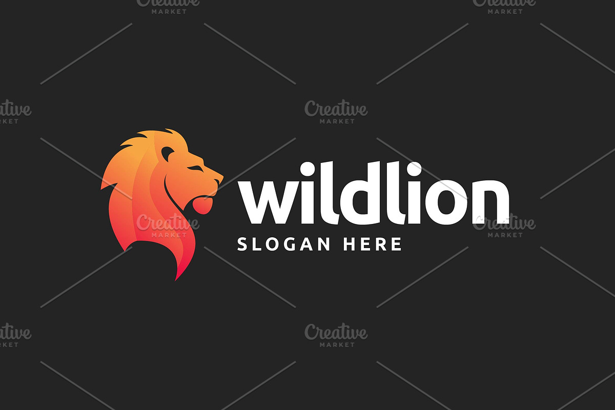 Lion Logo Template, a Branding & Logo Template by Artiveko (Photo 1 of 3)