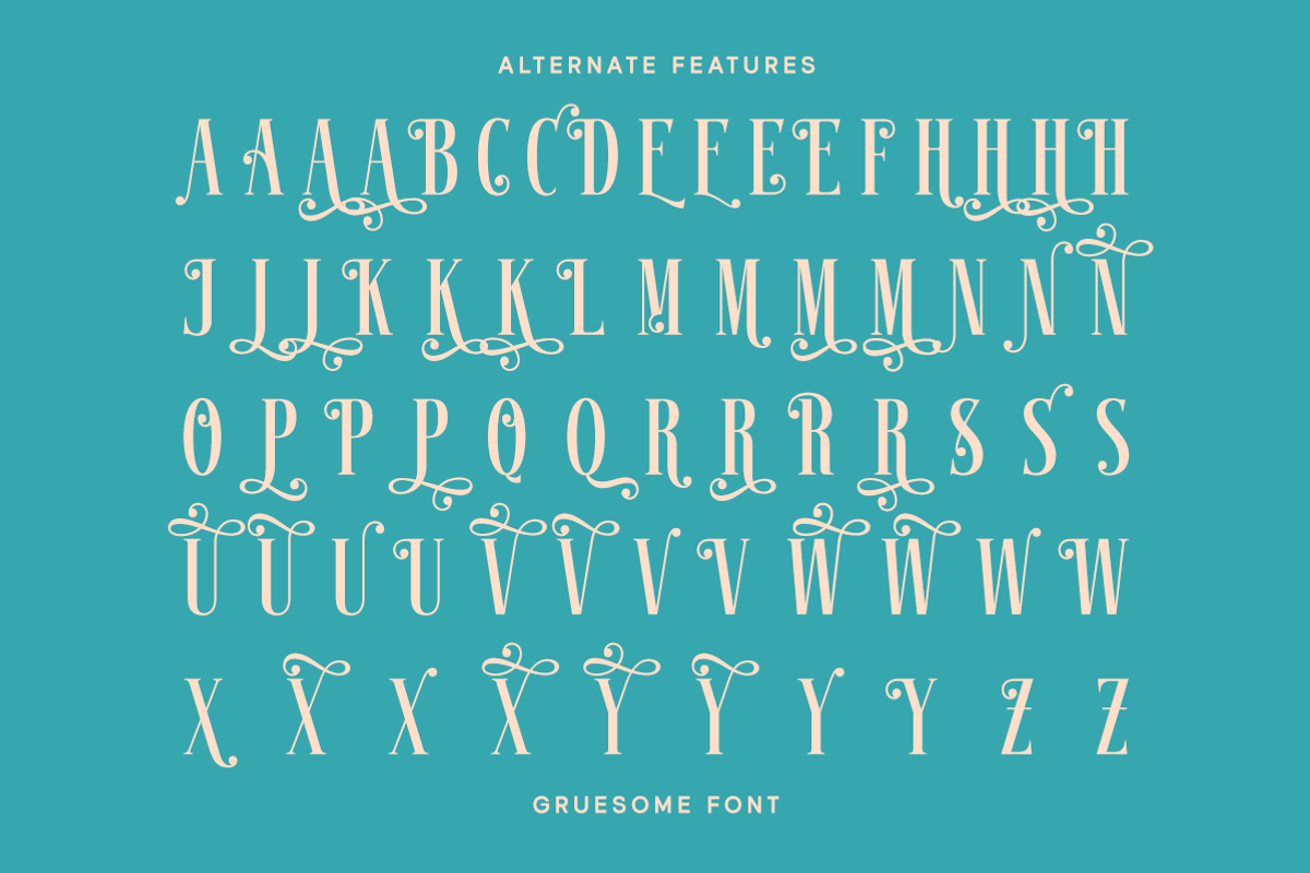 Gruesome - Display Serif Font, a Serif Font by Letterhend Studio (Photo 10 of 11)