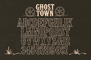 Ghost Town Western Typeface, a Serif Font by TWRUSHING (Thumbnail 2 of 3)