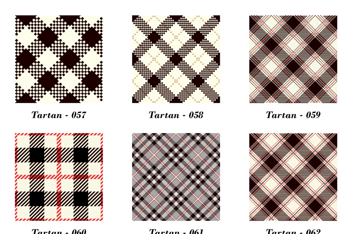 Seamless  Tartan Pattern Part -05, a Pattern Graphic by Vectorchoice (Photo 2 of 7)