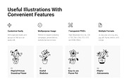 75 Flower Doodles, an Outline Icon by Prosymbols (Thumbnail 2 of 6)