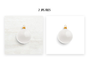 Isolate Christmas Ornament Mockup