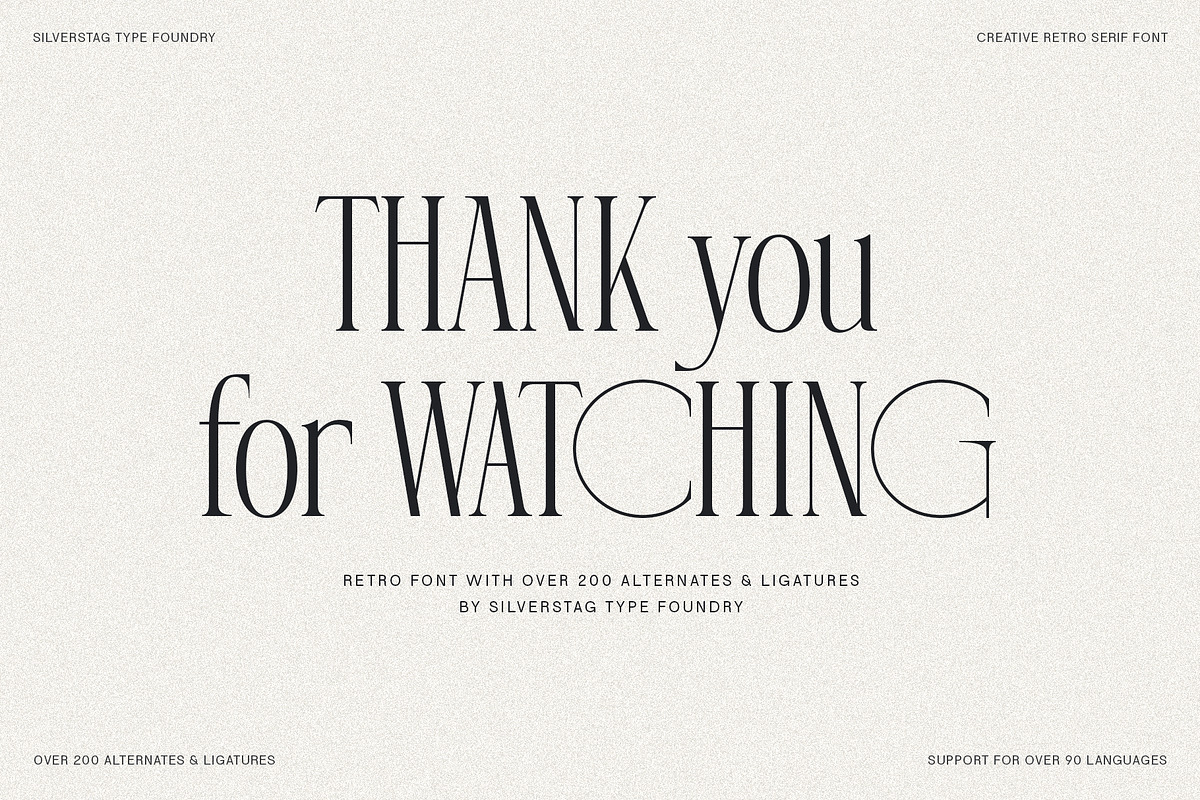 SLTF Rogue Rebellion - Ligature Font, a Serif Font by SilverStag Type Foundry (Photo 30 of 30)