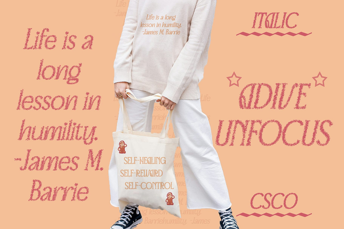 Advine Unfocus, a Serif Font by Craft Supply Co. (Photo 5 of 8)