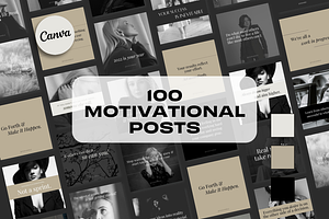 100 Motivational - Noir Luxe