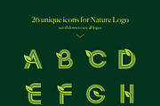 Letter A-Z Nature Logo Kit, a Branding & Logo Template by Luxury Logos (Thumbnail 4 of 11)
