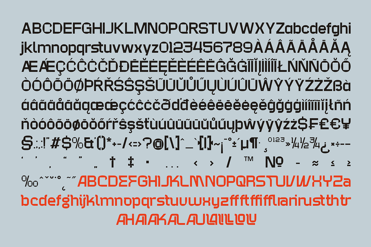 Degon Stuz - Sans Serif Display, a Sans Serif Font by MooneseyeType (Photo 3 of 8)