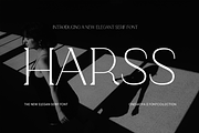 Harss - Minimalist Serif Font, a Serif Font by ONESADYA (Thumbnail 1 of 9)