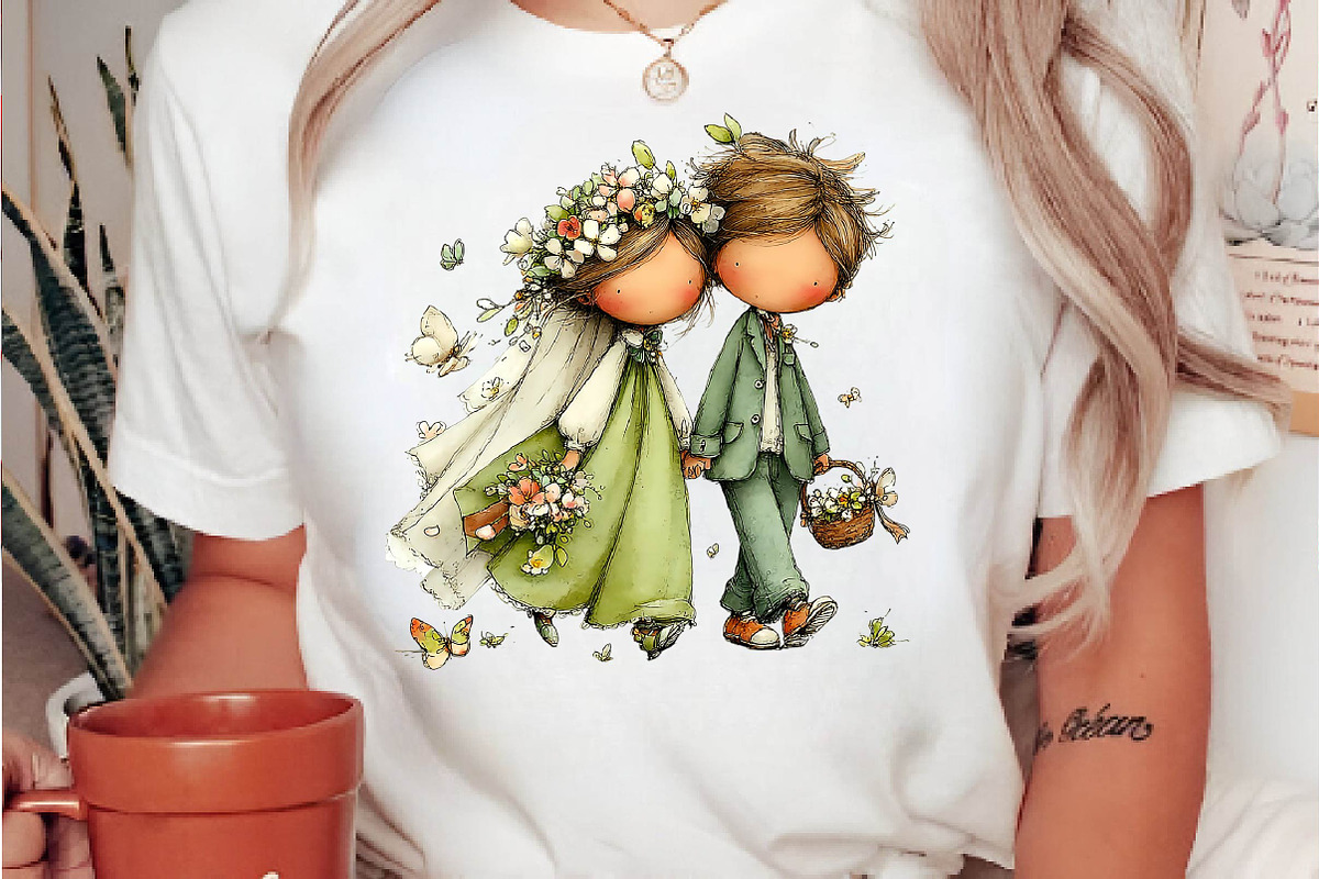 Whimsical Wedding Kids Clipart PNG, a Person Illustration by fashionaddict (Photo 6 of 7)