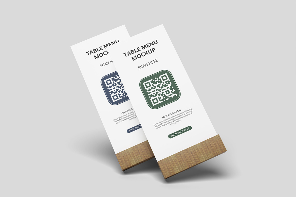 Realistic Table Menu Mockup PSD, an Advertising Mockup by MA-KING_ART (Photo 4 of 5)