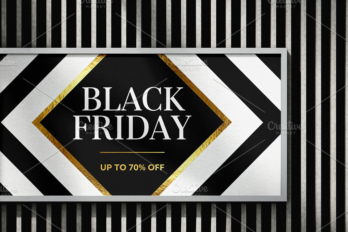 Black Friday card design, a Seasonal Illustration by Elen_Art (Photo 2 of 3)