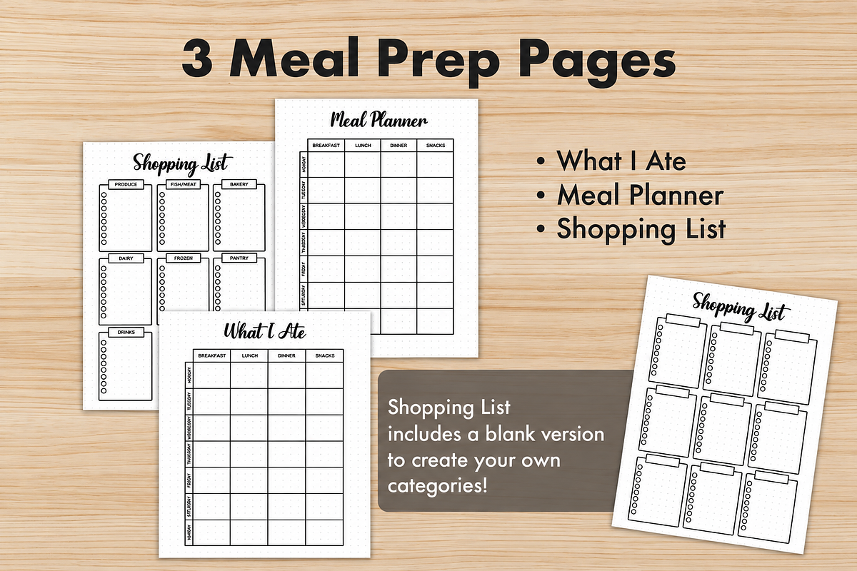 Fitness Journal Bundle, a Stationery Template by DreamyOverlay (Photo 8 of 9)