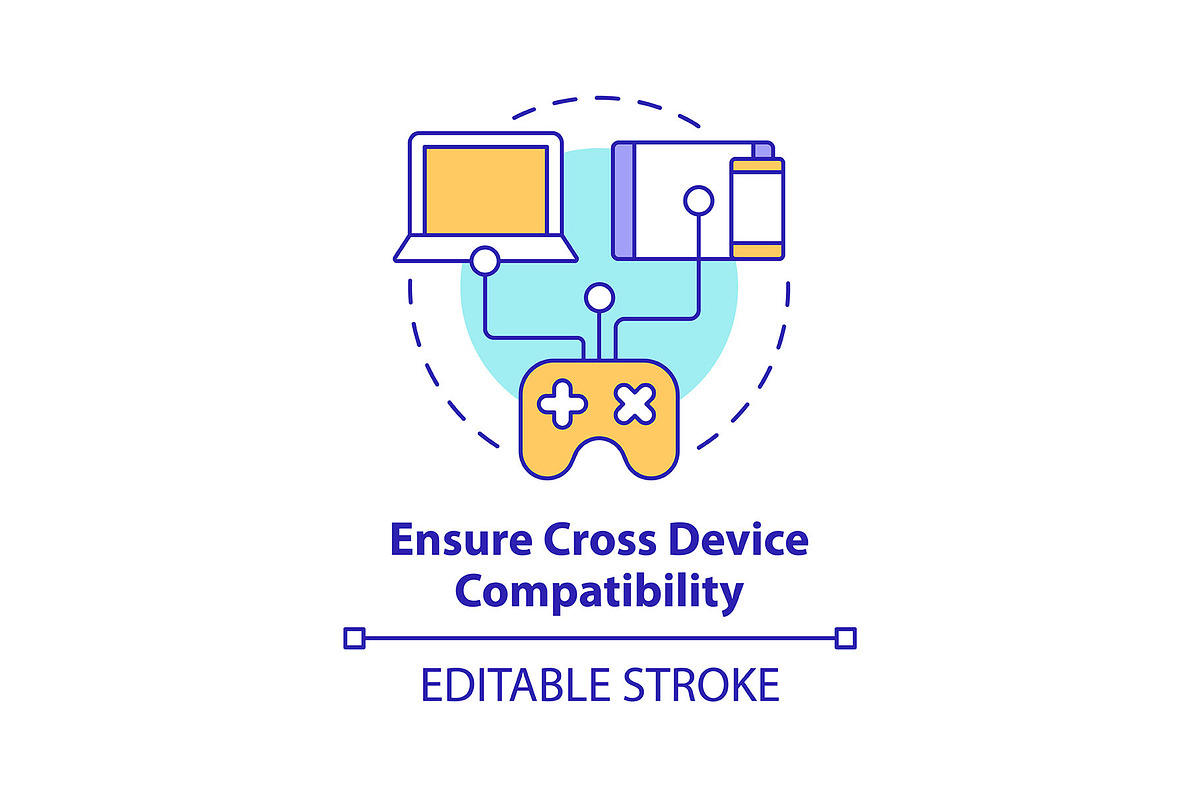 Ensure cross device compatibility, an Icon by IMG Visuals