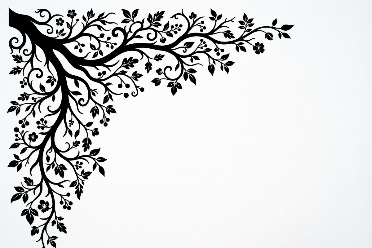 50 Tree Branch Corner Silhouette, a Decorative Illustration by Amazin_art (Photo 6 of 27)