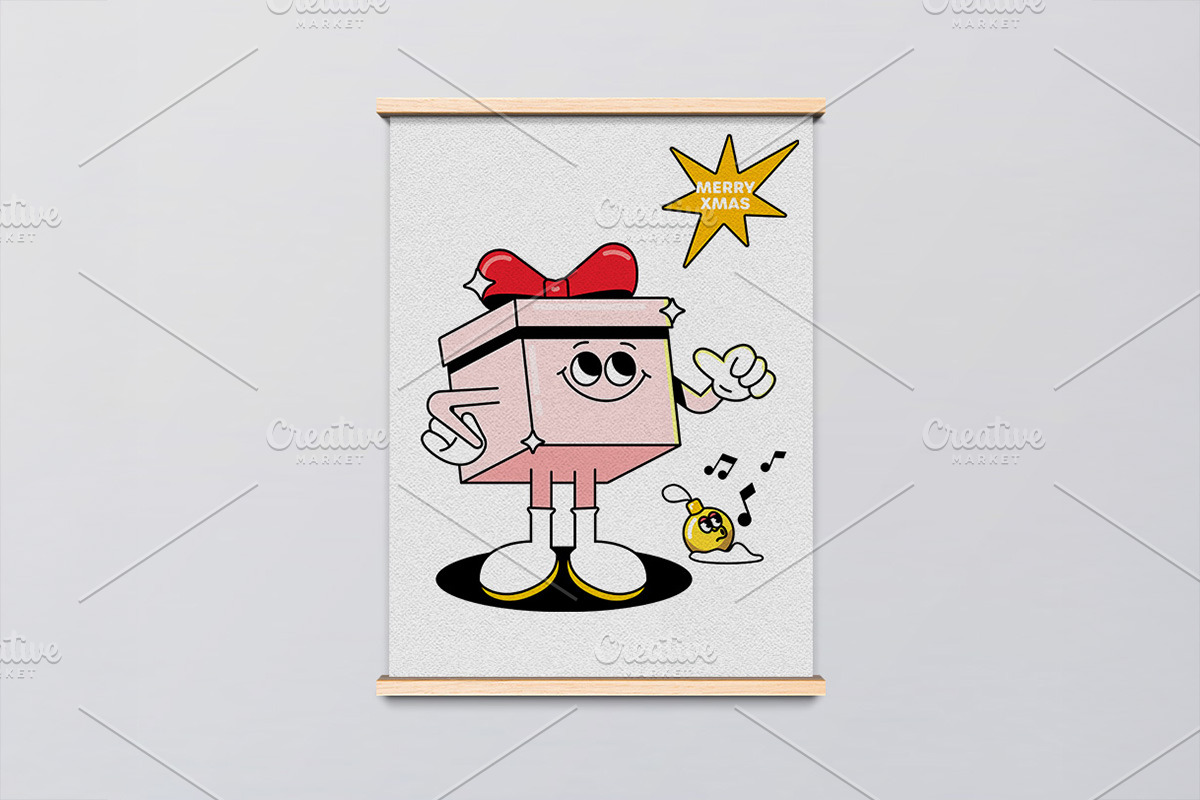 Groovy Christmas Characters set, an Object Graphic by Creative Graphics (Photo 5 of 7)